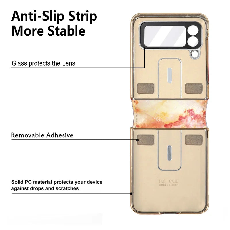 PC Metal Ring Holder Leather Case for Samsung Galaxy Z Flip - Premium Mobile Phone Cases from Dressmycell.com - Just $25! Shop now at Dressmycell.com PC Metal Ring Holder Leather Case for Samsung Galaxy Z Flip - Premium Mobile Phone Cases from Dressmycell.com - Just $25! Shop now at Dressmycell.com